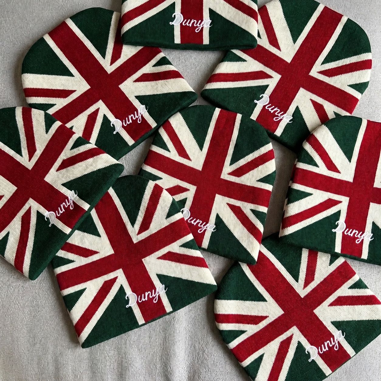 Dunya "Reversed Union" Knit Beanie – Nigeria Green