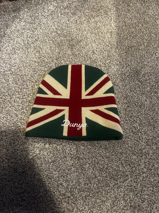 Dunya "Reversed Union" Knit Beanie – Nigeria Green